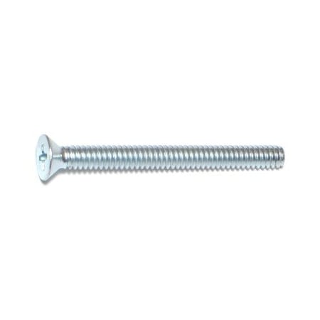 Midwest Fastener #10-24 x 2 in Phillips Flat Machine Screw, Zinc Plated Steel, 100 PK 07288